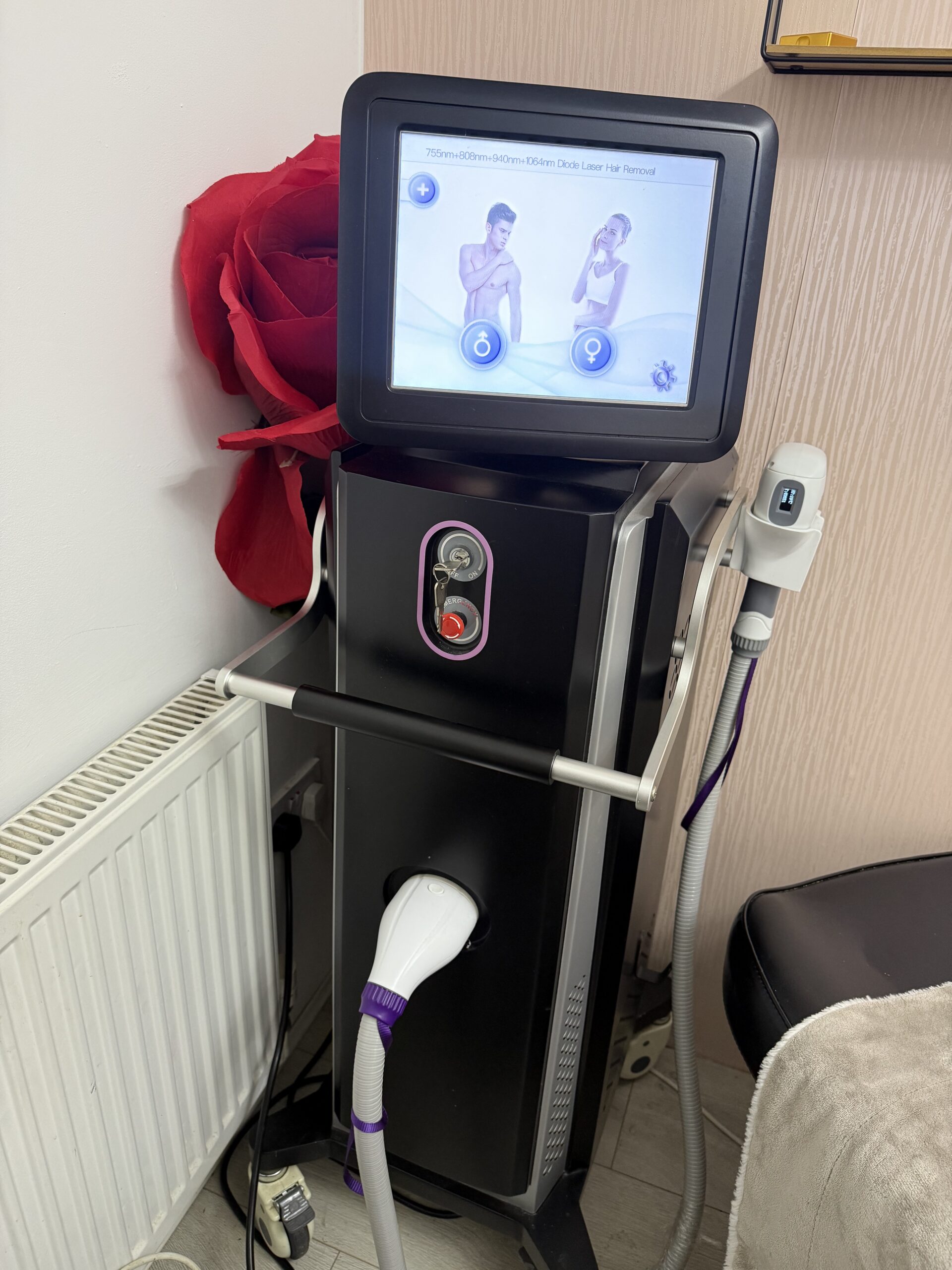Hair laser removal machine