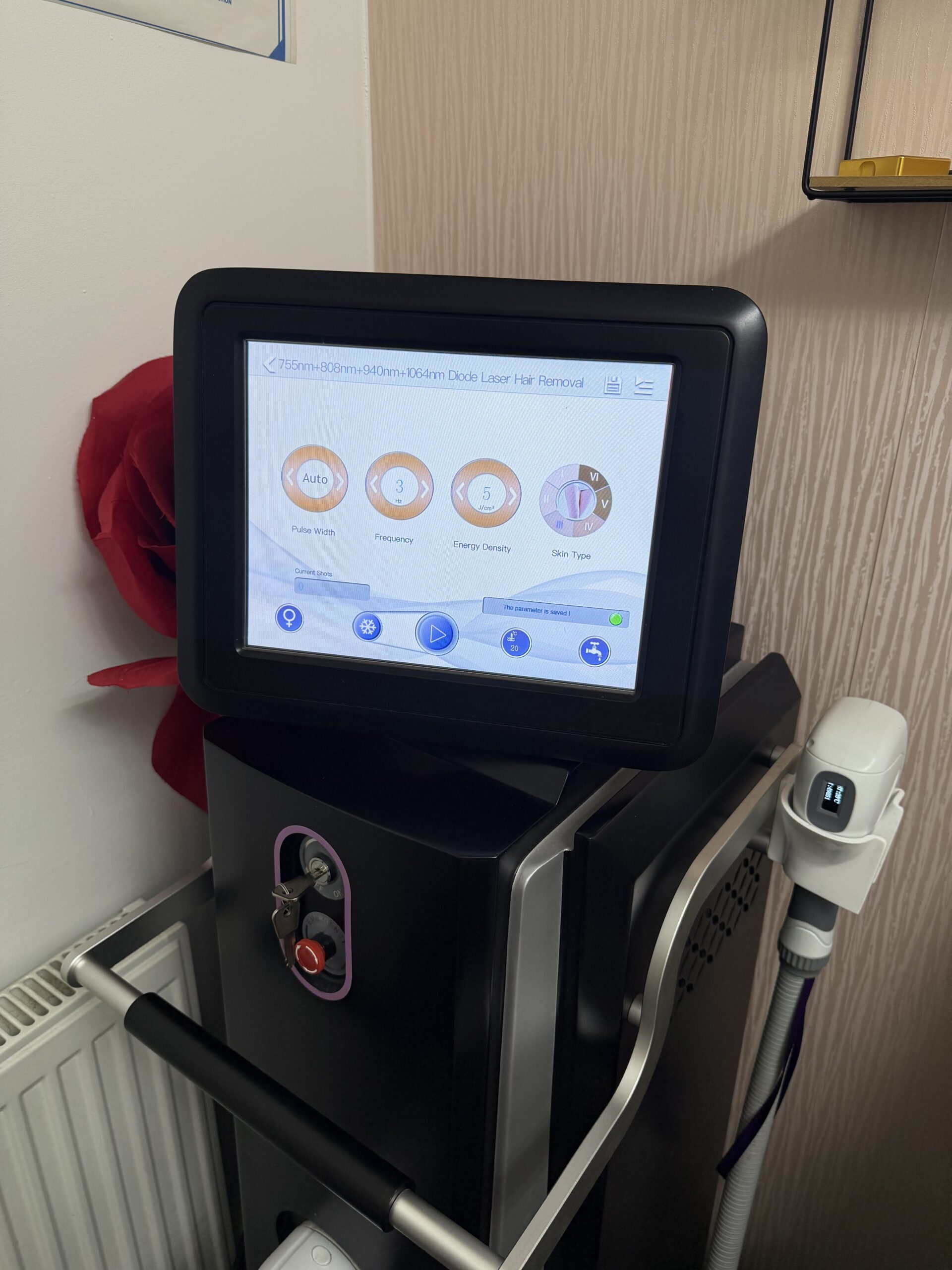 Hair laser removal machine