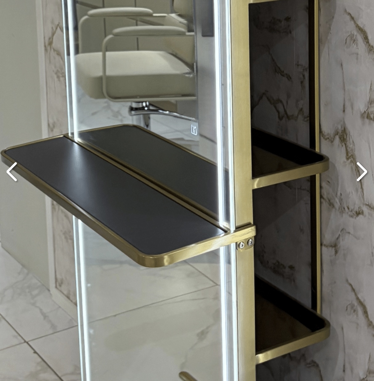 Madrid Styling Unit with Storage and Shelf